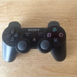 Genuine OEM Sony PS3 Black Sixaxis Controller Tested & Works